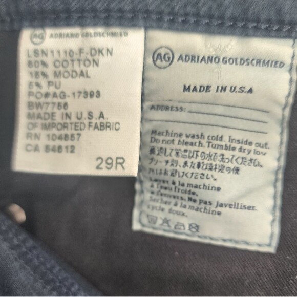 Adriano Goldshmied The Stilt Cigarette Leg Pants Size 29 - Picture 5 of 5